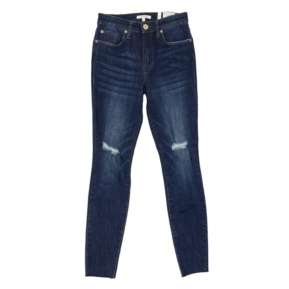 STS BLUE Ellie Ankle High Rise Distressed Skinny Jean 25 Dark Blue Wash NWT B22